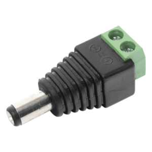 Adaptador de Alimentación DC / Conector Jack Macho 3.5 mm / Terminales de Tornillo / 12 Vcc Polarizado / Para CCTV Adaptador de Alimentación DC / Conector Jack Macho 3.5 mm / Terminales de Tornillo / 12 Vcc Polarizado / Para CCTV