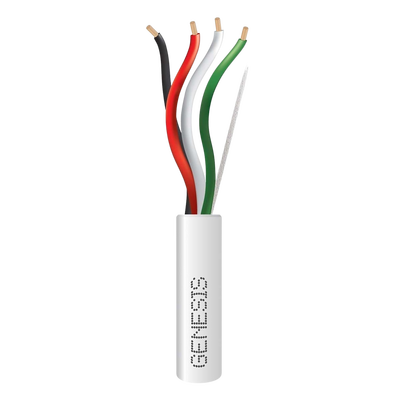 Cable para Alarma / 4 Conductores / 18 AWG / Riser FT4 / 152 m (500 ft) / Blanco