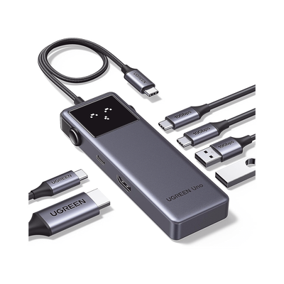 Hub USB-C / 6 Puertos / USB 3.2 10 Gbps / HDMI 4K@60Hz / PD 100W / Indicadores LED