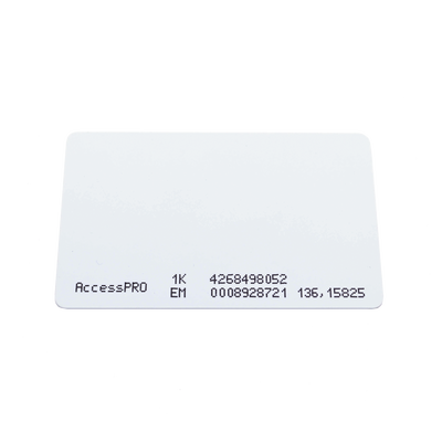 Tarjeta Dual de Acceso / 125 kHz EM + 13.56 MHz / 1 KB / Wiegand 26/34 Bits / CR80