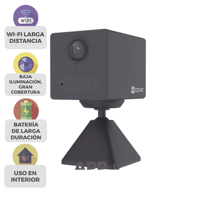Cámara IP Wi-Fi / 2 Megapixel Full HD / Batería Recargable 2000 mAh / Audio Bidireccional / Visión Nocturna 5 m (16.4 ft) / Instalación Magnética