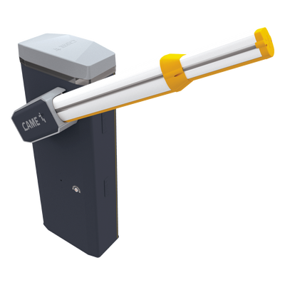 Barrera Vehicular Automática / Carril 7.8 m (25.6 ft) / 2500 Ciclos Diarios / Apertura 4-8 s / Motor 24 VCC / IP54