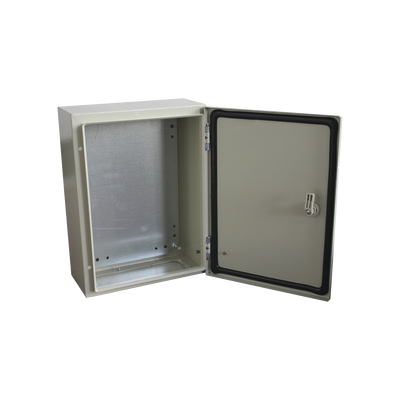 Gabinete de Acero IP66 / 300x400x200 mm / 11.8x15.7x7.9 in / IK10 / 30 kg / Placa Trasera Metálica