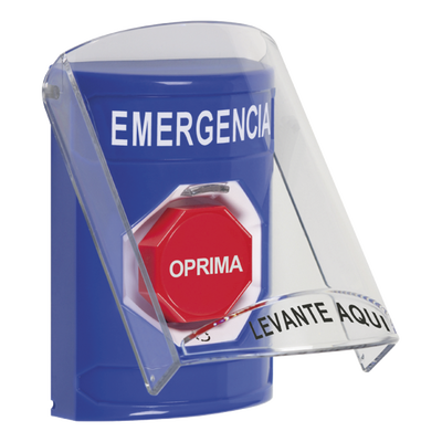 Botón de Emergencia Superficie / Tapa Policarbonato / Doble Relé Forma C / Restablece Girando / ADA / UL/cUL / CE