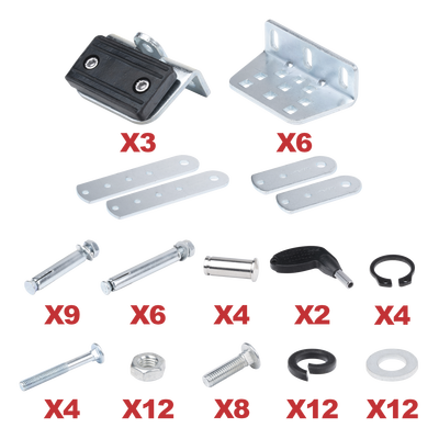 Set de Accesorios para Brazos de Montaje / Ajuste Ergonómico / Soportes de Aluminio / Instalación Rápida / Diseño Compacto