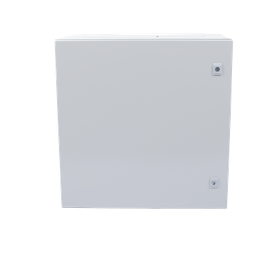 Gabinete de Acero para Intemperie / IP66 / IK10 / 600 x 600 x 300 mm / Carga 50 kg / Placa Trasera Metálica