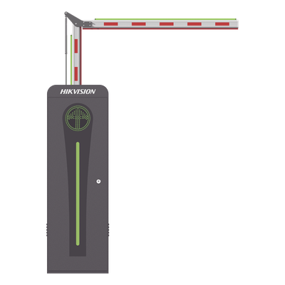 Barrera Vehicular / Brazo Articulado LED 3 m (9.8 ft) / Derecha / Motor Brushless / 360 Ciclos/Hora / Apertura 3 s / Semáforo Rojo-Verde