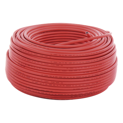 Cable Fotovoltaico / 6 mm² (10 AWG) / Cobre / 2000V / Rango -40°C a 120°C / Rojo / Rollo 100 m (328.1 ft)