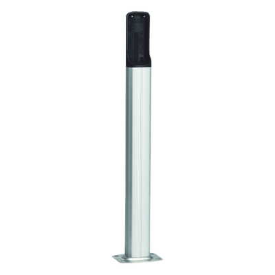 Base de PVC para Fotoceldas / Altura Ajustable 500 mm (1.64 ft) / Color Plata / Resistente a la Intemperie