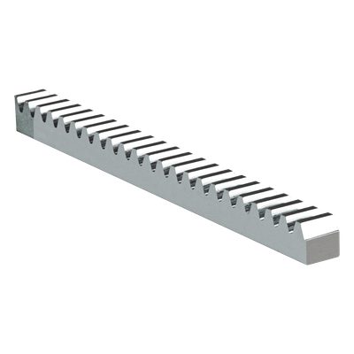 Cremallera de Acero / 2 m (6.6 ft) de Longitud / Módulo 4 / Carga 3000 kgf / Sección 22 x 22 mm / Galvanizado Electrolítico