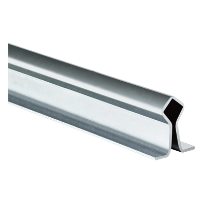Guía de Piso para Ruedas Tipo V / 6 m (19.7 ft) / Acero Galvanizado / Fijación a Cemento / 3.78 kg/m