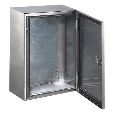 Gabinete de Acero Inoxidable / IP66 / IK10 / 600 x 800 x 200 mm / Carga 80 kg / Placa Interna
