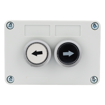 Botonera doble / IP40 / NO / 24VDC / 106 x 72 x 58 mm / 4.2 x 2.8 x 2.3 in