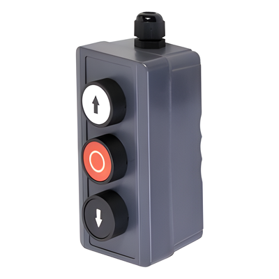 Botonera Triple / Uso Rudo / 24 VCD / IP40 / -20 a 50 °C / 2.7 x 5.2 x 2.0 in