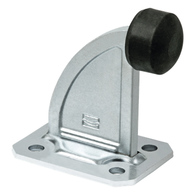 Tope de Paro / Acero Galvanizado con Tapón Nylon / Impacto 200 kg / 0.72 kg / Fijación por Taquetes