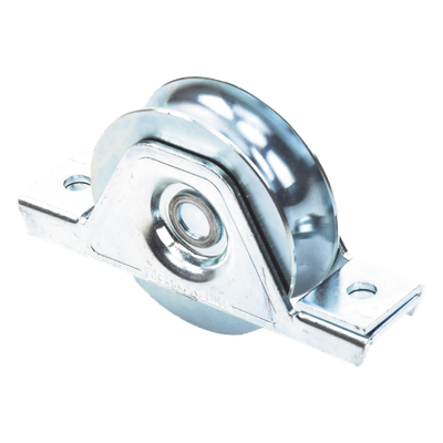 Rueda para Puerta Corrediza / 8 cm / Acero Galvanizado / Carga 180 kg / Fijación Inferior