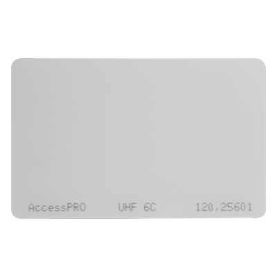 Tag UHF tipo Tarjeta / 960 MHz / EPC GEN 2 / ISO 18000-6C / 85.6 x 54 x 1 mm / Chip Alien H3