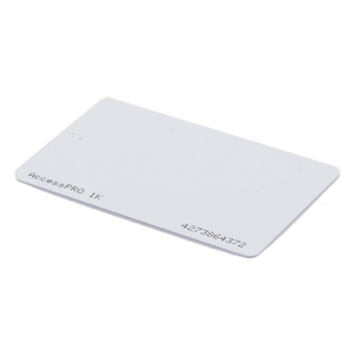 Tarjeta de Proximidad / 13.56 MHz / M1 Classic 1 Kb / ISO/IEC 14443 Tipo A / Impresión Doble Cara / Codificación 34 Bits