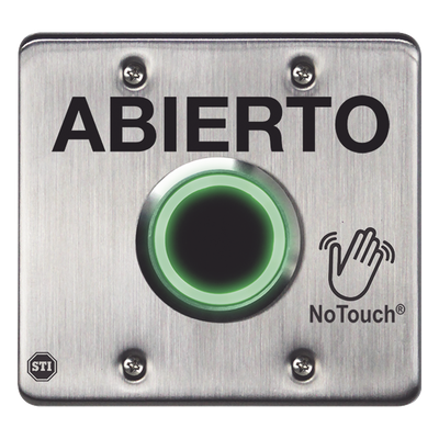 Interruptor IR Sin Contacto / Acero Inoxidable 304 Grado Médico / Salida Doble / Contacto Seco 120 VCA / LED Bicolor