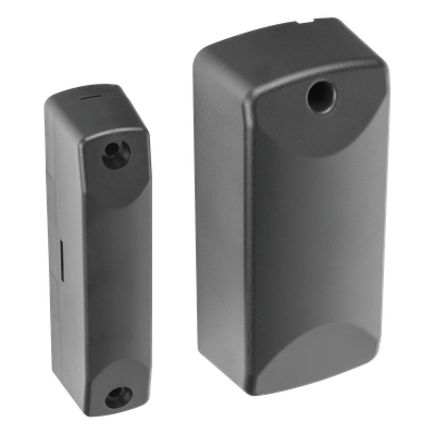 Sensor Magnético Inalámbrico para Exterior / IP56 / Gap 7.5 cm / Entrada Auxiliar NC/C/NO / -40°C a 60°C / Batería 10 Años / 345 MHz