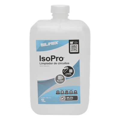 Alcohol Isopropílico / Evaporación Rápida / Capa Anti-Polvo / Envase 1000 mL / Aplicación 15-20 cm