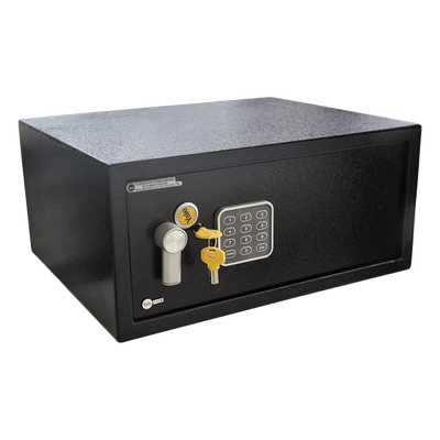 Caja Fuerte Electrónica / Capacidad Laptop 17" / Acero Calibre #16 y #9 / Cerradura Electrónica 3-8 Dígitos / 100,000 Combinaciones / Pilas AA