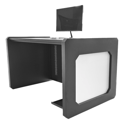 Escritorio de Monitoreo Profesional / 1300 x 750 x 800 mm / Metal de Alta Resistencia / Tapas Retirables / 100 kg / Gris Oxford