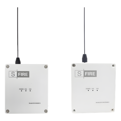 Kit Inalámbrico de Largo Alcance / 2,500 m (8,202.1 ft) / Frecuencia 433.92 MHz / 2 Relevadores / Contacto Seco / -20°C a +80°C