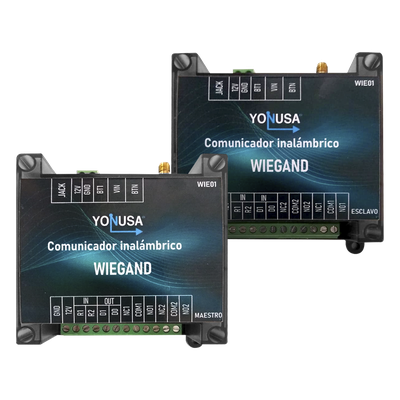 Convertidor Inalámbrico Wiegand / 1 Canal Wiegand / 2 Relevadores / 2 Entradas / Alcance 1.6 km (5249.3 ft) / Banda 915 MHz