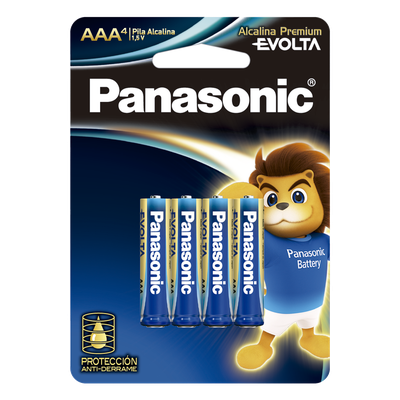 Batería Alcalina AAA / 1.5V / Zinc-Manganeso / No Recargable / Paquete 4 Unidades / -20°C a 55°C / 11 g