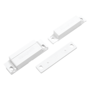 Contacto Magnético de Superficie / Normalmente Cerrado / Gap 32 mm (1-1/4 pulg) / 300 mA a 30 VDC / Color Blanco