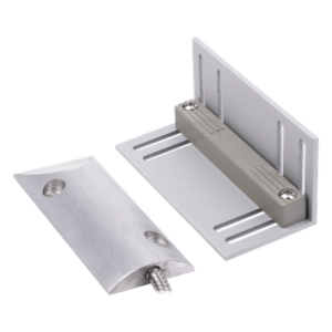 Contacto Magnético para Piso Uso Rudo / GAP 75 mm (3 in) / Cable Blindado 55 cm / 12 VCC / 0.5 A / Placa de Montaje en L