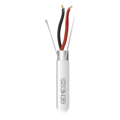 Cable para Alarma y Control / 4 Conductores / 22 AWG / Blindado / Riser / 305 m (1000 ft) / Blanco