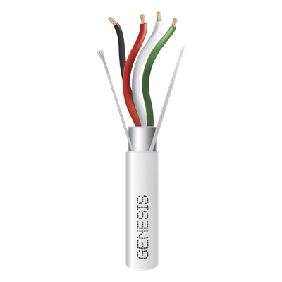 Cable para Alarma / 4x22 AWG / Blindado / Riser / 305 m (1000 ft) / Resistente a Luz Solar