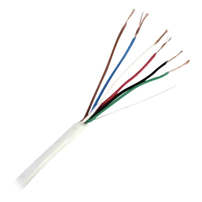 Cable para Control de Acceso / 6x20 AWG / 152 m (500 ft) / Blindado / Riser / Blanco