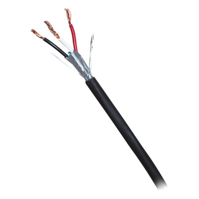 Cable para Alarma / 3 Conductores 18 AWG / Blindado / Antiflama / 305 m (1000 ft) / Negro