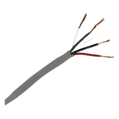 Bobina de 305 m (1000 ft) / Cable de Cobre / 4 x 18 AWG / Tipo Alarmas UL / Para Interior / Color Gris / Multi-Propósito