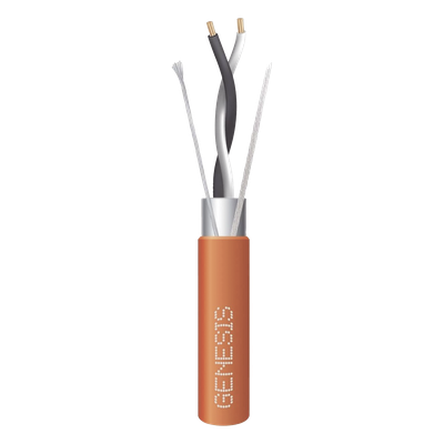 Cable de Comunicación / 1 Par 18 AWG / Blindado / Plenum / 305 m (1000 ft) / Naranja