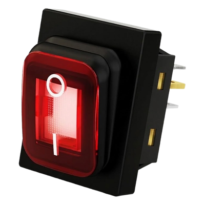 Interruptor Industrial con LED / IP65 / Contactos NO-COM-NC / Operación -40°C a 125°C / 12/24 VCC / 30A