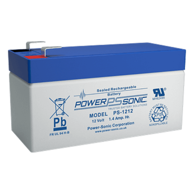 Batería de Respaldo AGM/VRLA / 12V / 1.4Ah / Terminales F1 / 5 Años Vida Útil / UL Reconocida