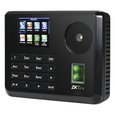 Terminal Biométrica de Palma y Huella / 600 Palmas / 3,000 Huellas / Pantalla Táctil 2.8" / TCP-IP USB / 100,000 Eventos / 10,000 Tarjetas