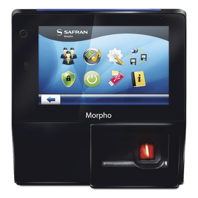 Lector de huella biométrico / Control de acceso y asistencia / IP65 / PoE / Pantalla táctil / 5000 usuarios / Mifare integrado