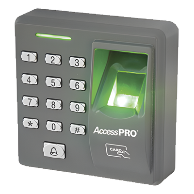 Lector Biométrico de Huella y Proximidad / 500 Huellas 500 Tarjetas / Teclado / Autónomo / Salida Relevador / Control de Acceso