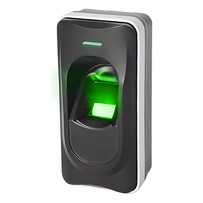 Lector Esclavo de Huella y Proximidad / RS-485 / IP65 / Sensor Óptico Antirrayaduras / 50 x 102 x 37 mm / 0 a 45 °C