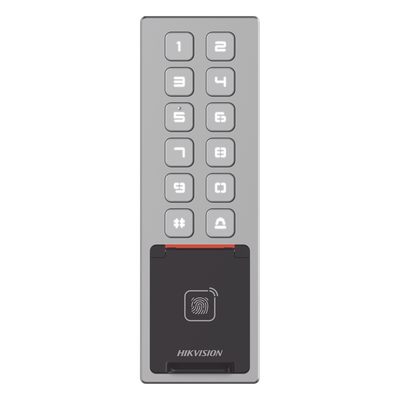 Teclado de Control de Acceso IP / Wi-Fi / Antivandálico IP65 e IK08 / Lector MIFARE 13.56 MHz / 3,000 Huellas / 10,000 Tarjetas / Bluetooth