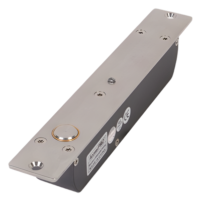Cerradura de Perno Electromagnética / 2000 kg de Fuerza de Sujeción / Fail Secure / Sensor de Puerta / Retardo Ajustable 0-9 s / Aluminio Anodizado
