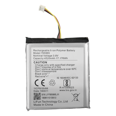 Batería de Respaldo para Alarma / 4520 mAh / Peso 80 g / Perfil 8 mm / Compatible AX PRO e Híbrido