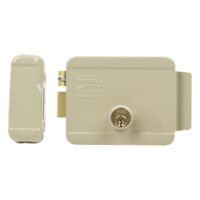 Cerradura Eléctrica / Doble Cerrojo / 12 VCC/VCA / Activación por Pulso 2 s / Izquierda / Exterior