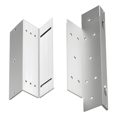 Kit de Brackets de Montaje Z y L / Aluminio Reforzado / 182 x 40 x 24.3 mm / Para Chapa Magnética
