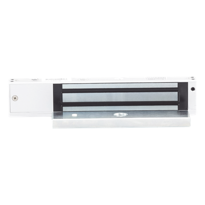 Chapa Magnética Electromagnética / 280 kg (600 lbs) / Temporizador 0-9 s / Voltaje Dual 12/24 VDC / Sensor de Puerta NO/NC / LED Indicador